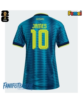 Columbia James Rodriguez #10 Echipament de Fotbal Replică Mondial 2026 Femei Deplasare